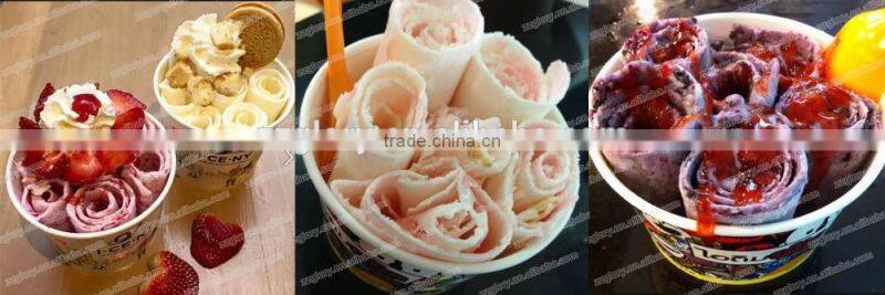 50cm Stainless Steel Flat Pan Thailand Fried Ice Cream Machine