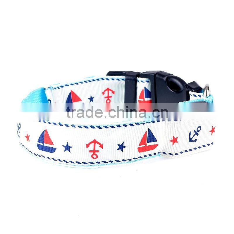 New style star led flashing lights dog collar