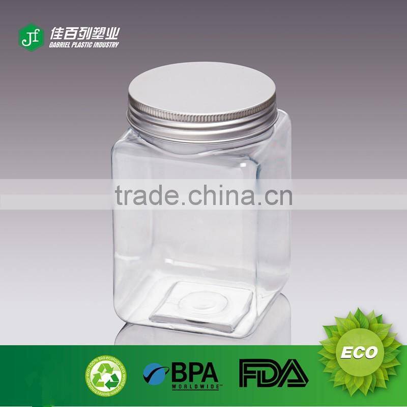 2016 New style round shape pet cosmetic jar with screw cap