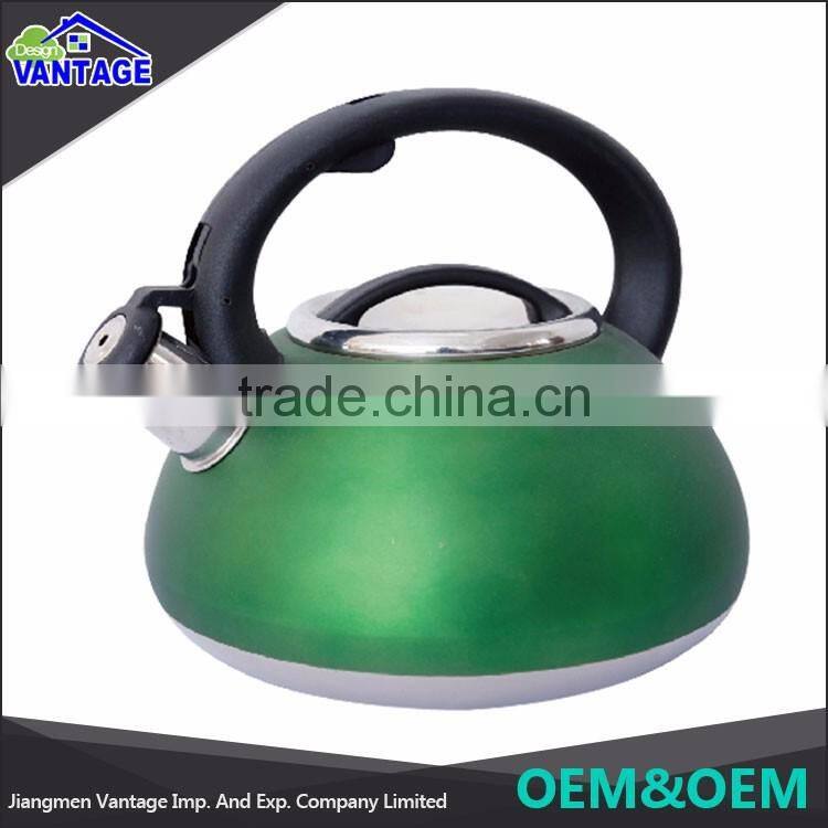 Wholesale green color 2.0L water pot non-electric stainless steel kettle