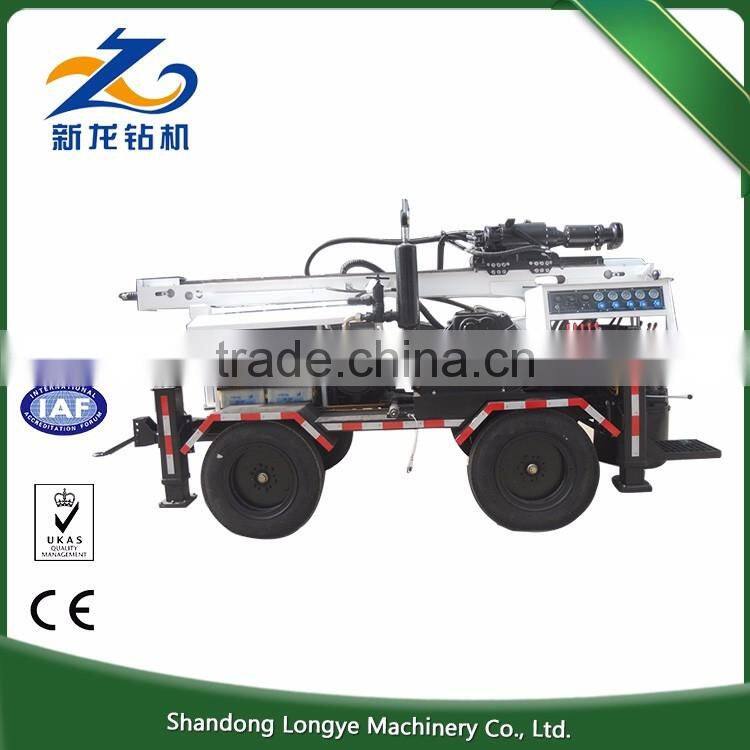 Economical Hot Exported 260m Portable Small Deep hydraulic water well drilling rig