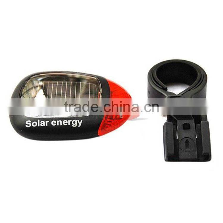 led bicycle light solar energy rechageable bicycle tail light rear light led bike light