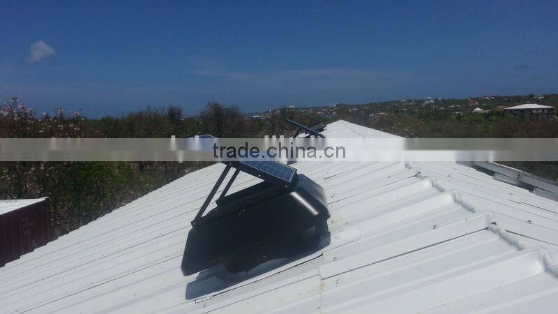 Smart Home Solar Roof Ventilating Fan, 14 inch fan blade 15 watt solar panel