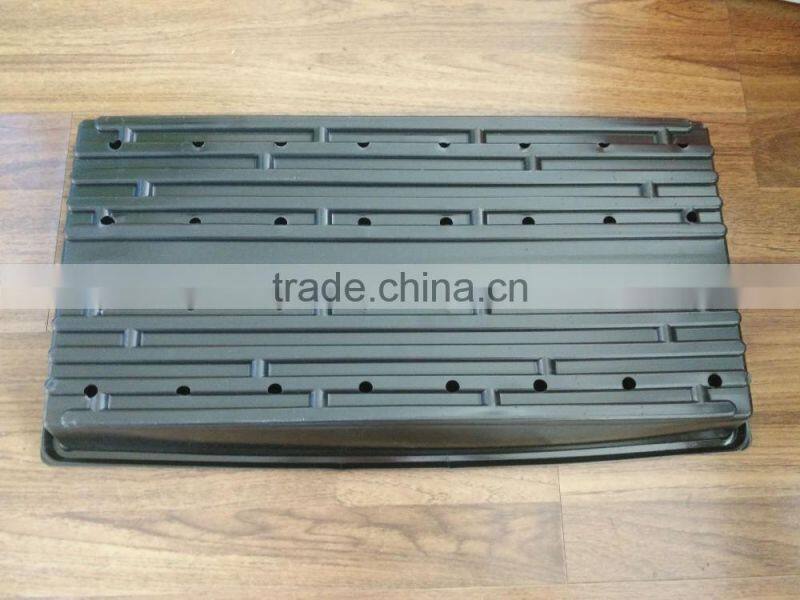1020 flat large shallow hydroponic tray with holes
