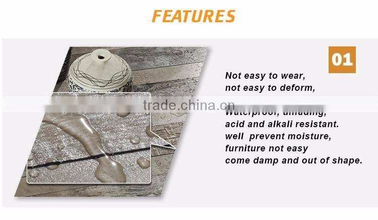 Cold lamination membrane sheet marble design high gloss pvc self adhesive film