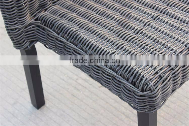 Outdoor wicker furniture corridor armless chair