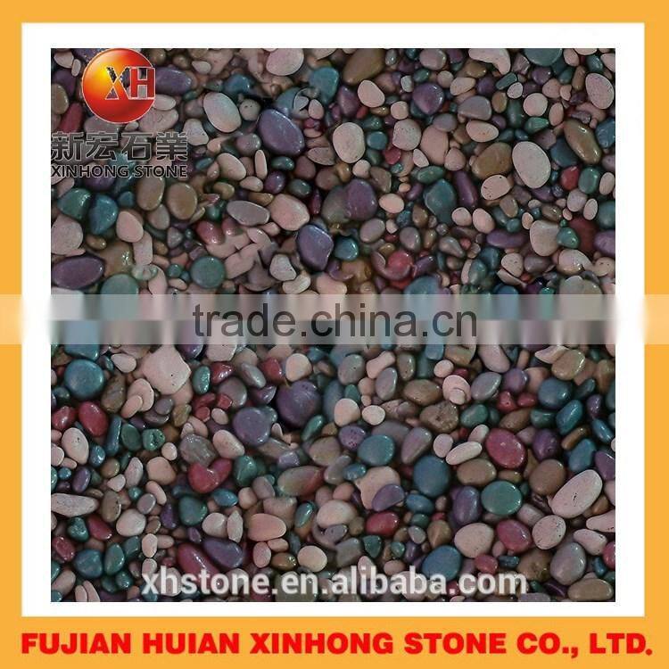 Green and red bulk wholesale tumbled pebble stone