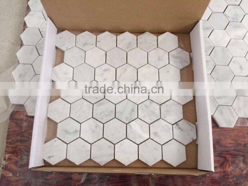 good price carrara white marble mosaic