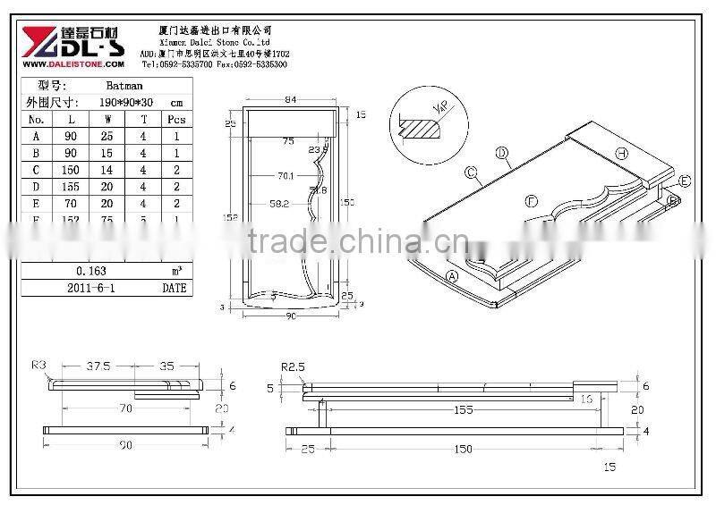 Impala black granite tombstones and monuments