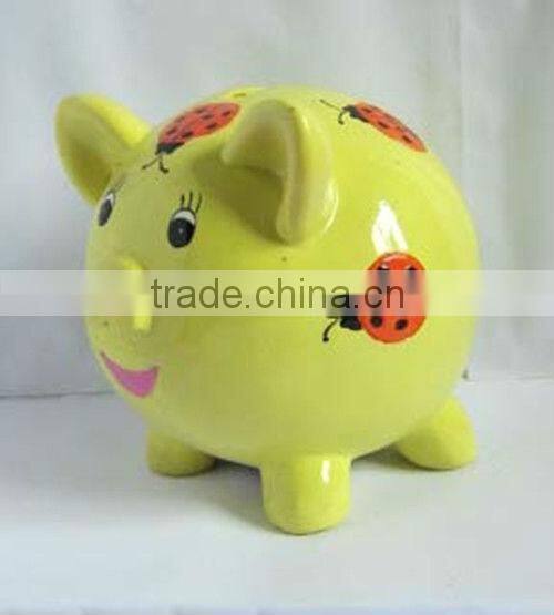Resin painted large coin banks