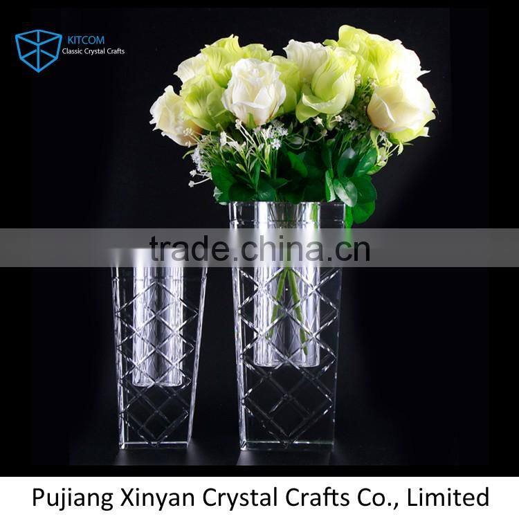 Latest Arrival good quality hand made crystal vase China sale