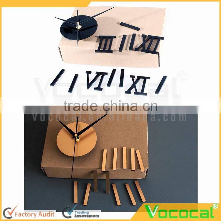 Decorative DIY Metal Roman Numeral Wall Clock