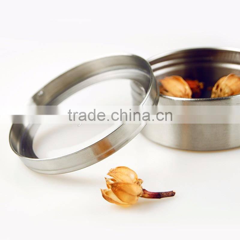Stainless Steel Spice Tin Cans Tins Containers with Clear Deep Window