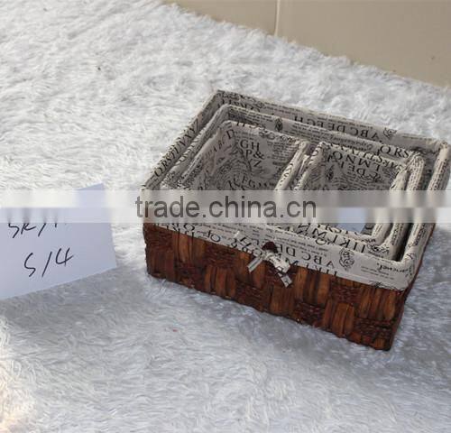 FSC wholesale 100% Handmade Nature bakery wicker bread basket