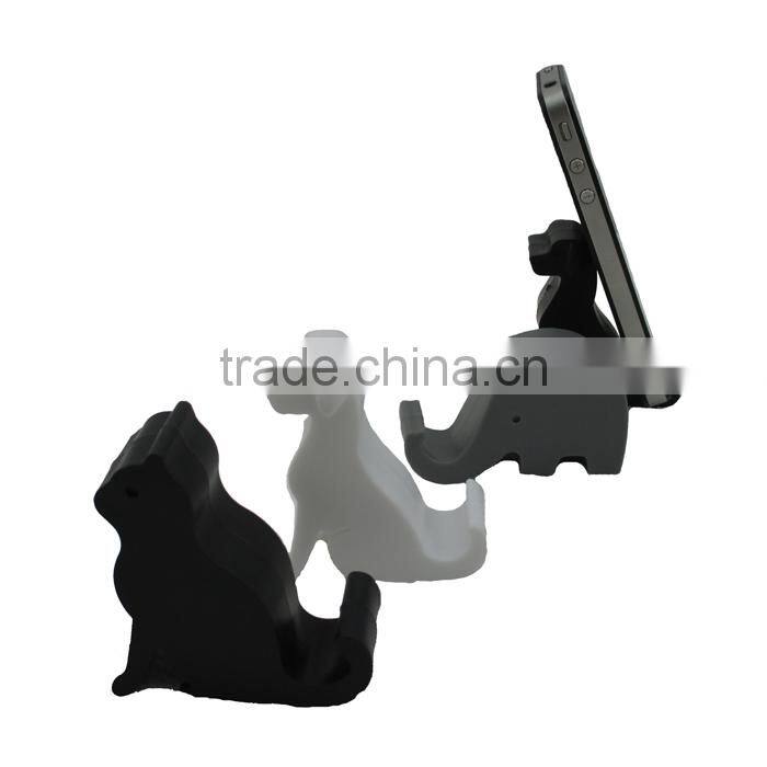 Promotion celphone card stand desktop plastic mobile phone holder