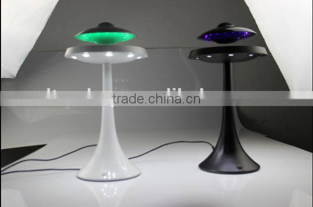 Magnetic Floating Levitation Bluetooth Loudspeaker Box With Led Light, Wireless Flying Saucer Shape Glowing Voice Box