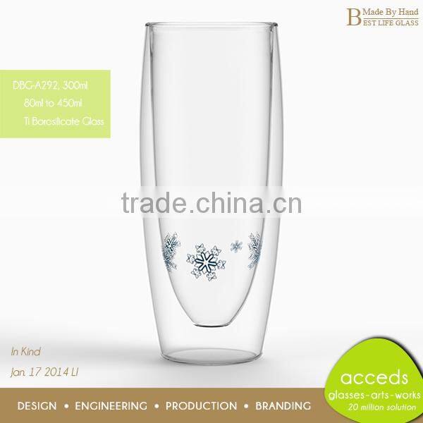 Unbreakable Drinking Glass Cup with Decal