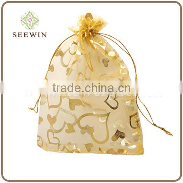 hot sale organza fabric evening bag