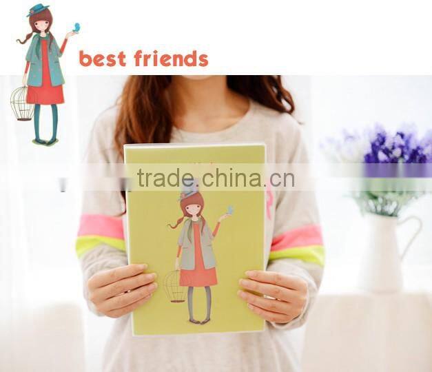 Creative cute cheap girls paper notebook