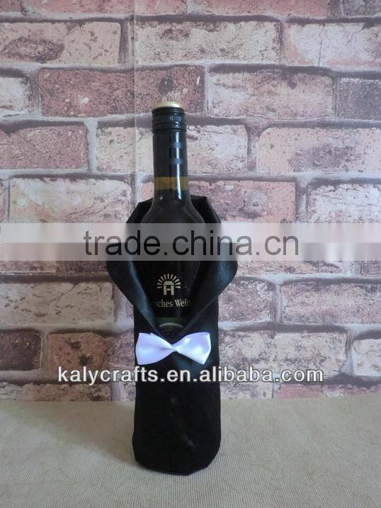 for wedding decoration birdegroom suit wine bottle bags