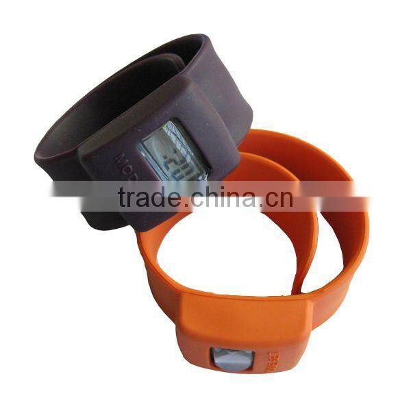 Silicone snap watch