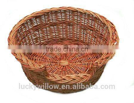 Oval Warm and comfort rattan basket dog bed