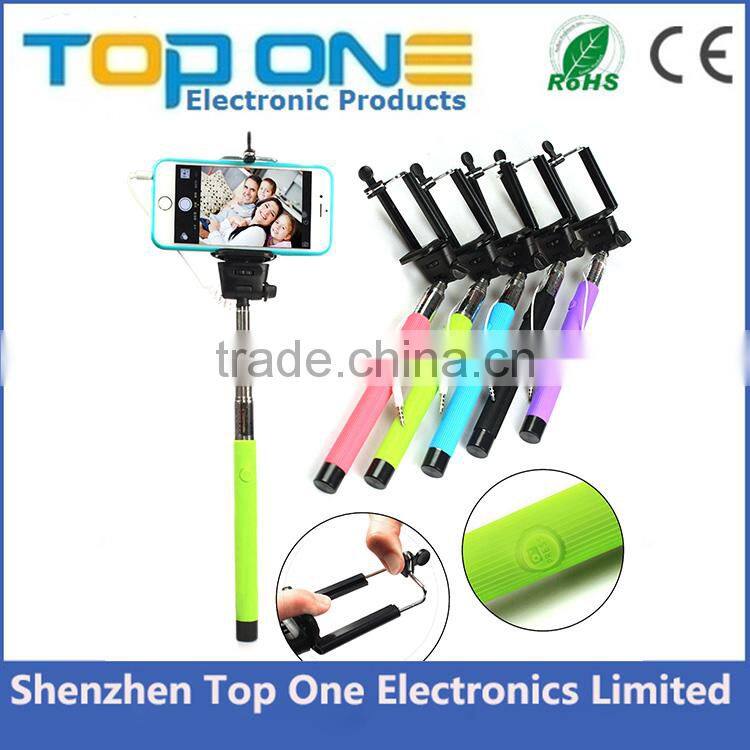 Promotional Shenzhen cheap monopod selfie stick without bluetooth free charge
