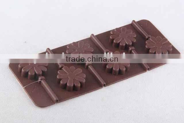 Lollipop design silicone ice cube mold creative silicone ice cube tray/chocolate mold