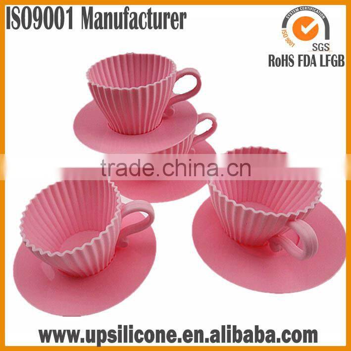 food grade low price silicone tea cupcake