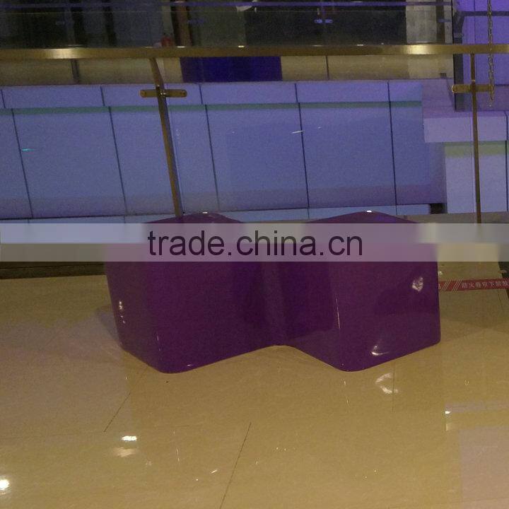 Fiberglass modern leisure chair for mall