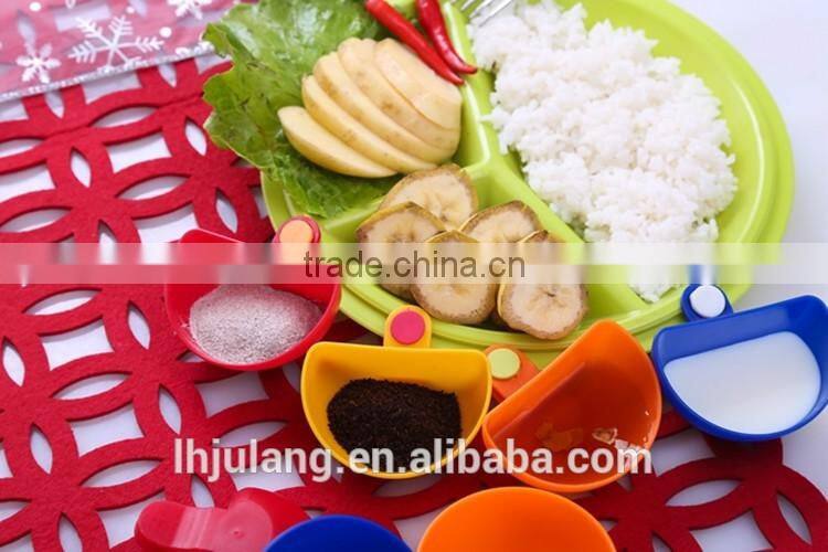 Nes design 4pcs plastic Dip clips /plastic sauce plate clips