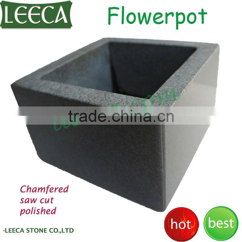 Outdoor granite flowerpot plant pot