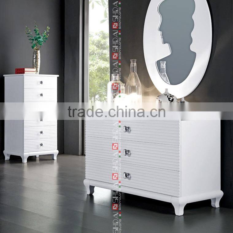 queen day bed / combination wardrobe and bed / wooden furniture double bed B95