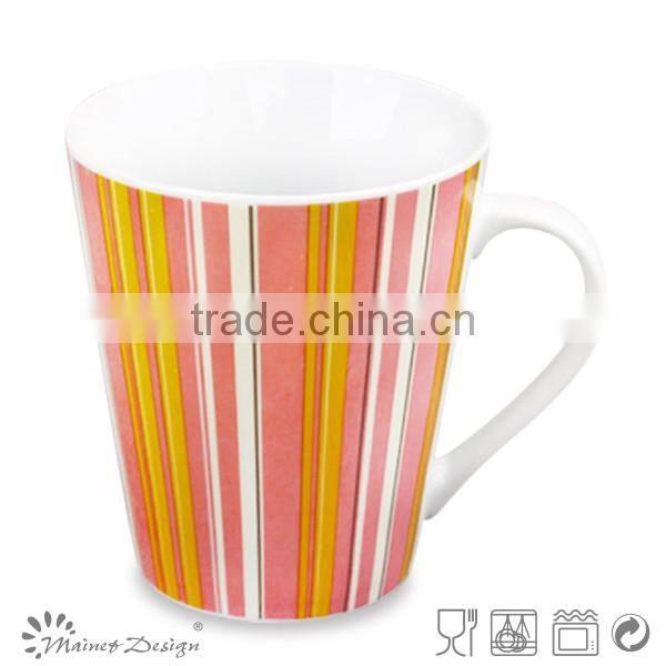 Ceramic new bone china decal printing 11oz coffee mug