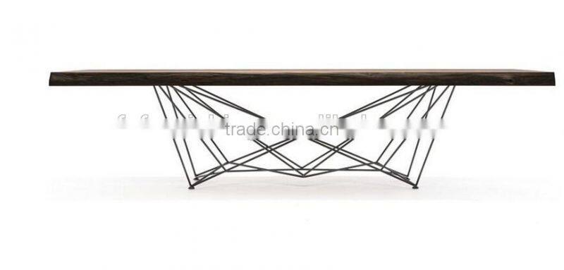 Momoda High_end Italian modern furniture personal customization 2.4M big size solid wood dining set contemporary dining table