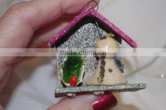 Tiny Putz Christmas House