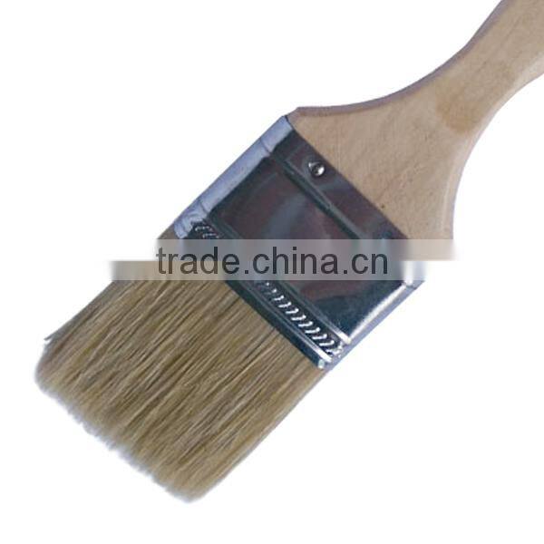 Red Tip Varnished Wooden Handle 100% Bristle Roller Paint Brush