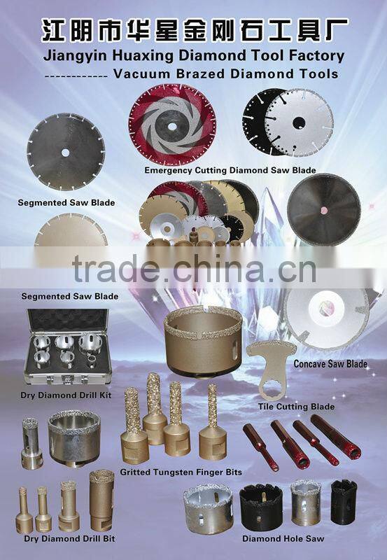 Vacuum Brazed Diamond Grit Edge Hole Saw Cutter