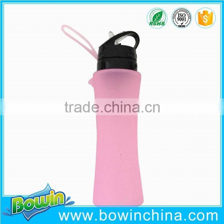 2016 new products Eco-friendly silicone foldable bottle as seen on tv