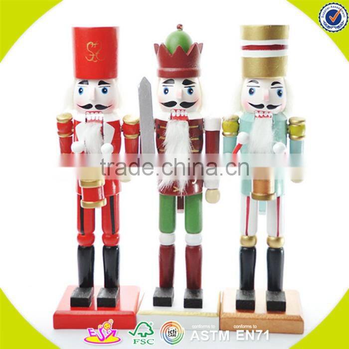 Wholesale wonderful various type wooden nutcracker,delicate multicolor wooden nutcracker ,best gift nutcracker W02A010