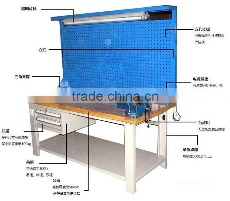 Heavy Duty Industrial Workbench with Parts Hang on Board