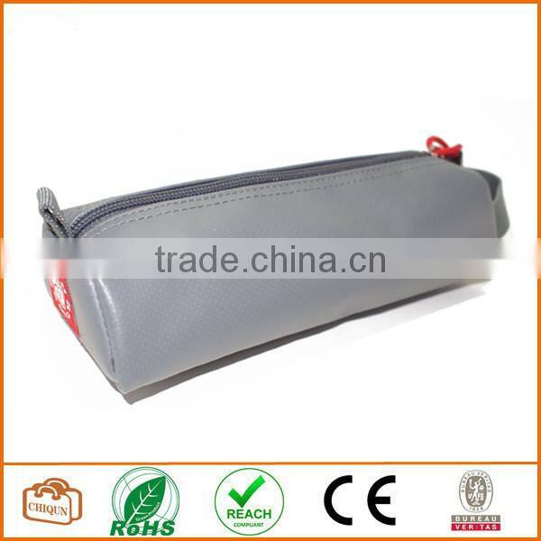 Tarpaulin Name Tag Small Pencil Case Pouch (Grey)