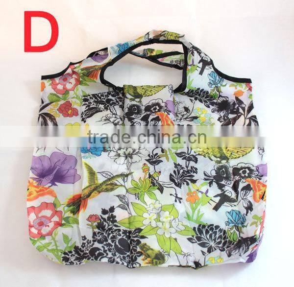 Reusable and Recyclable Folding Tote Bag with Snap Closure