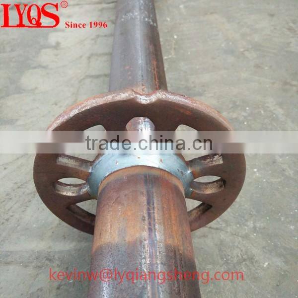 Rosette ring lock scaffolding system for construction