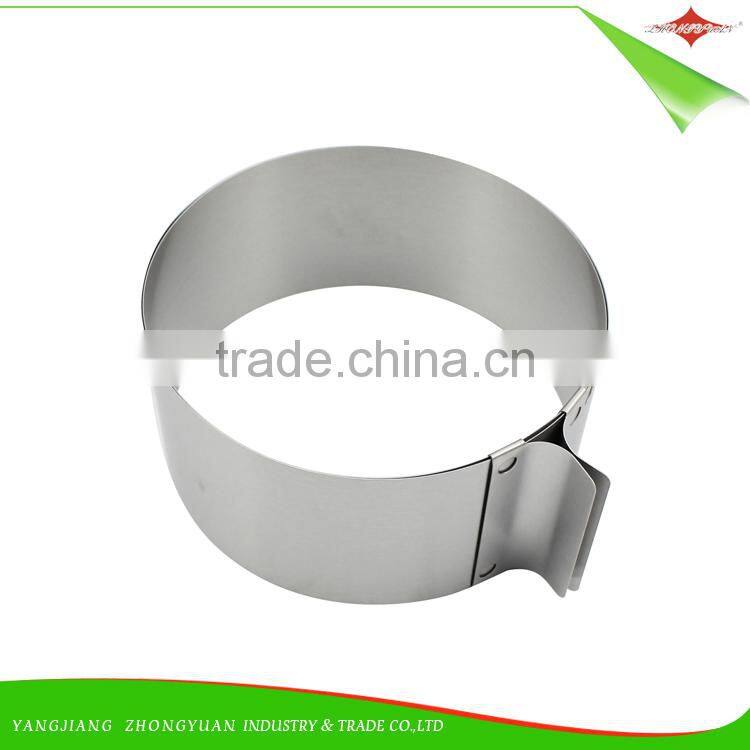 ZY-F1404 durable stainless steel round mousse cake mold cake ring
