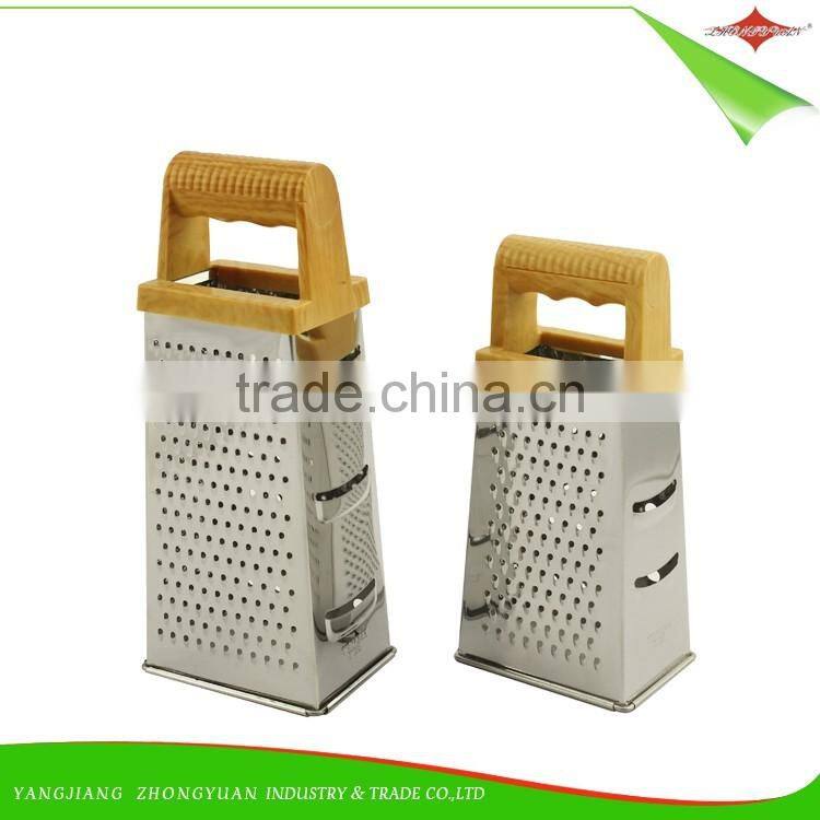 ZY-N5020 stainless steel kitchen multi 4 side manual grater with container