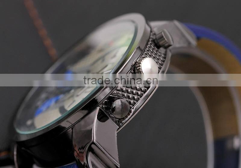 wholesale factory price two dials business watch classical high quality men's quartz watch
