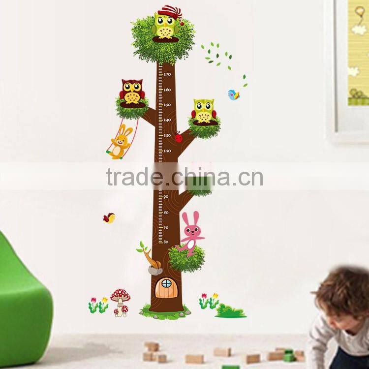3D Kids Height Growth Chart Home Decor,Wall Sticker For Kids Room