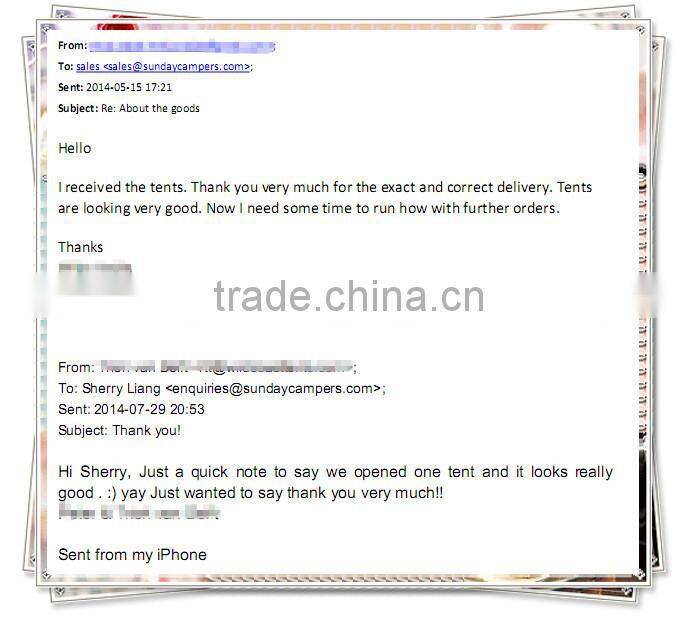 2016 Hot sale high quality canvas swag tent for purchasing