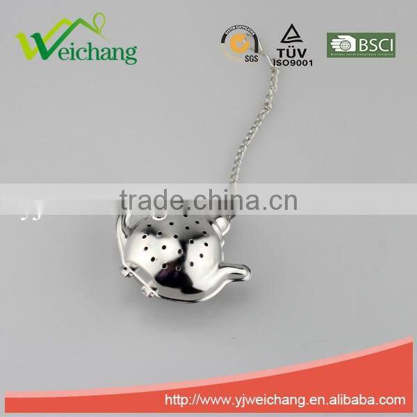 WCJ1077 Good quality Hot sale Stainless Steel Mesh Tea Ball Tea Infuser Tea Strainer Fun Shape